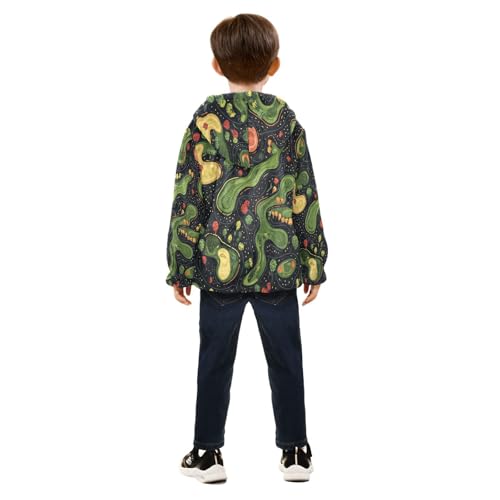 Abstract Landscape Design Elements Toddler Fleece Jacket Girl Boys Hooded Fleece Jacket Coat4