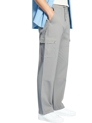 Urbano Fashion Men's Loose Baggy Fit Cargo Jogger Chino Pant with...