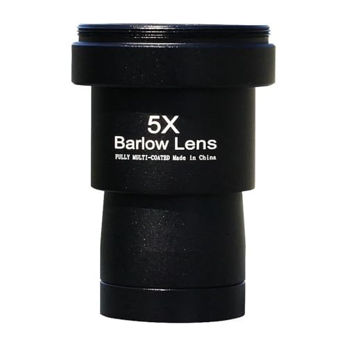 Lente Barlow 5X de 1,25 revestida en metal para fotografía con rosca T2 M42