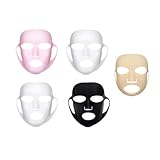 NULYLU 5 Stück Wiederverwendbare Silikon Hautpflege Maskenabdeckung mit Ohrhaken Komfortabel zu...