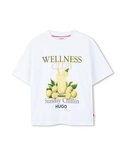 T-shirt HUGO garçon gris idéal pour l'école et les sorties