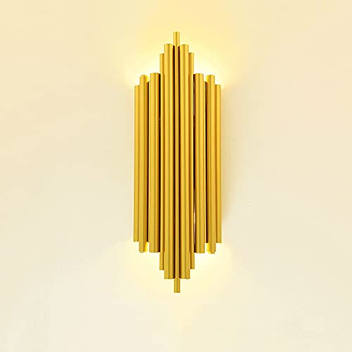 Lampe murale en fer plaqué or d'exception chic et design G9