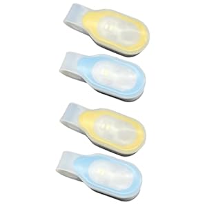 Anneome 4 Stück Freihändige LED-Clip-Taschenlampen