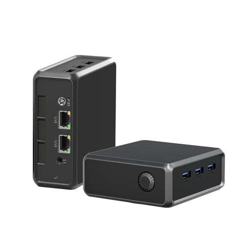 YCTipc Mini PC mit Intel N100 12GB LPDDR5 RAM und 256GB M.2 SSD kompakter Mini Computer mit 4K Triple Display HDMI USB 3.2 Gigabit Ethernet und WiFi 5 für Home Office Business und Streaming