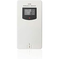 SMARTRO Wireless Remote Sensor Indoor Outdoor Thermometer Replacement for SC92