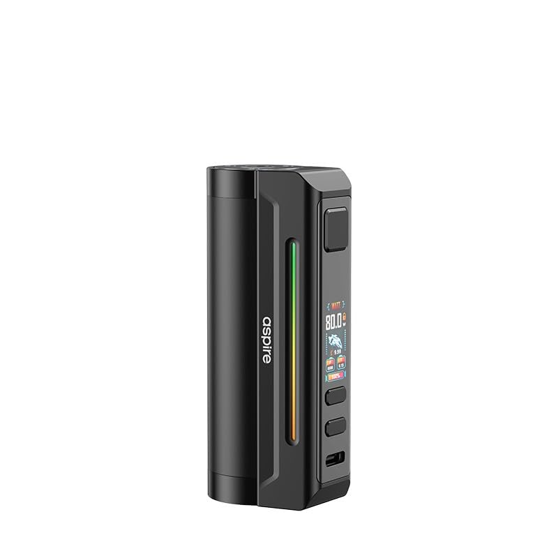 Box Cigarette électronique Aspire Zelos X80 Full Black de 80W pour accu 18650