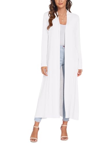 Image of Bluetime Women Floor Length Open Front Cardigan