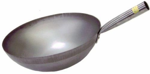 Wok de acero estilo Hong Kong 16 pulgadas miniatura 1