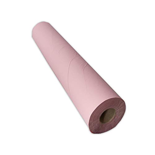 Saten Rolle Camilla, Recyclingpapier, 60 Meter, 1-lagig, glatt, 6 Stück, Rosa