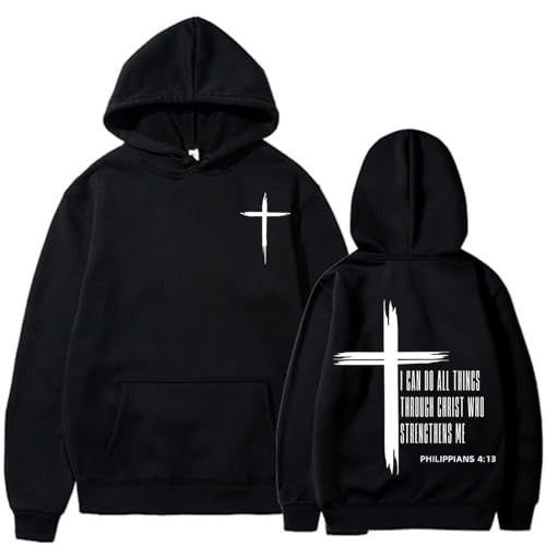 I Can Do All Things Through Christ Hoodie Christian Faith Sweatshirt Who Strengthens Me Hoodie