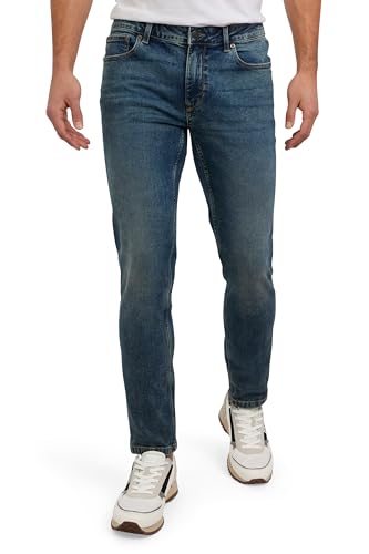 Image of DKNY Mercer Men's Skinny Jeans - Premium Stretch Denim Pants with Classic 5 Pocket Design | Skinny Fit Stretch Jeans for Men