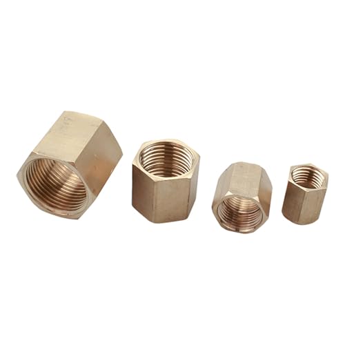 Conector neumático directo de cobre con rosca interna hexagonal de 1 pulgada 7