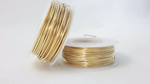 14 Gauge, Jeweler's Brass Wire, Red Brass, Round Dead Soft Cda #230 Alloy Jewelry Grade - 4Oz (21Ft) By Craft Wire #TOP4