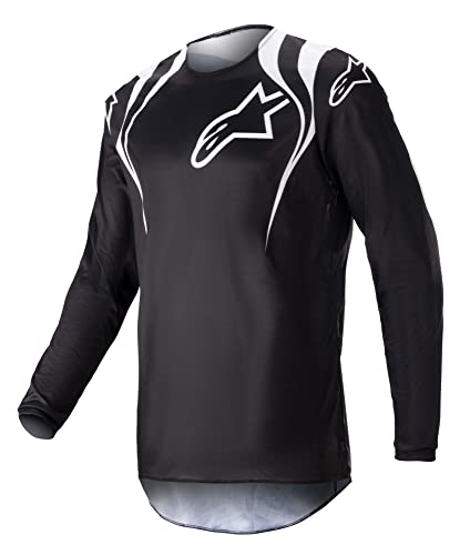 Alpinestars 3761823-12-SM: Fluid Narin Jersey Black/White Sm