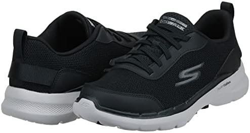 Skechers Men's Gowalk 6-Athletic Workout Walking Shoes with Air Cooled Foam Sneakers, Black/White 2, 12 X-Wide | Image 4