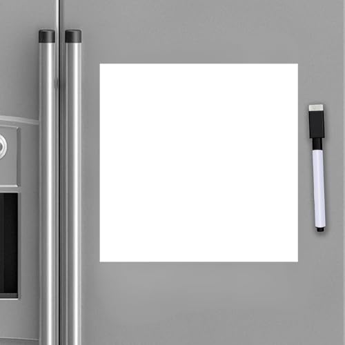 Image of Zesta Vinyl Magnetic Planner for Fridge | Cute Weekly Planner /Meal Planner with Marker | Rewritable Magnetic White Board for Fridge (Plain)