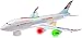 Top Race Boeing 747 Replica Model Airplane Toy, with Lights and Real Sounds, Bump and Go Action