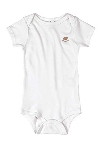 Body Manga Curta Básico, Up Baby, Bebê unissex, Branco Especial, P