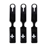 ifundom Gepäckanhänger 3 Stück Pack Widerstandsfähige Reisegepäcketiketten mit Praktischem Verschluss Geeignet für Koffer und Reisetaschen für Flug und Kreuzfahrtreisende