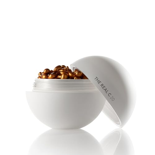 COCUNAT - The Real C 30 Días - Sérum Vitamina C - 20% de Ácido Ascórbico - Reduce Arrugas y Manchas - Luminosidad y Elasticidad - Antiedad -Tratamiento 1 mes - 30 Perlas - El Packaging Puede Variar