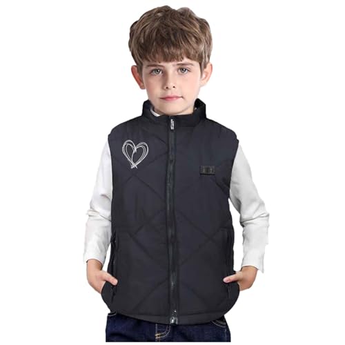 Boys Girls Heated Gilet Kids Heated Vest 13 Heating Zones Heated Body Warmer USB Charging Heated Waistcoat Washable2