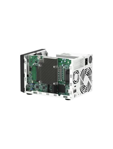 Image of QNAP TVS-h474-PT-8G-US 4 Bay High-Speed Desktop NAS with Intel Pentium Gold 2-core CPU, 8GB DDR4 Memory, 2.5 GbE Networking and PCIe Gen 4 expandability (Diskless)