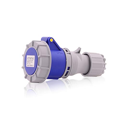 Intratec CEE Starkstrom Steckdose 16A, 3-polig – Industriestecker für Innen- und Außenbereich, Einspeisesteckdose IP67, 230 V, SB, RoHS, Reach, Blau/Grau Intratec CEE Starkstrom Steckdose 16A, 3-polig – Industriestecker für Innen- und Außenbereich, Einspeisesteckdose IP67, 230 V, SB, RoHS, Reach, Blau/Grau