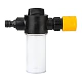 Application étendue: Le pulvérisateur à mousse est un produit indispensable pour le lavage des voitures/animaux domestiques et l'arrosage des fleurs, ce qui rend votre travail de nettoyage plus facile, peut être ajouté avec un détergent de nettoyage pour animaux de compagnie, un engrais liquide, un détergent de nettoyage, et plus encore