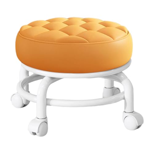 Taburete Giratorio – Silla giratoria de 360°, Asiento Ajustable, Ruedas, Taburete móvil, Silla giratoria ergonómica, sin Esfuerzo para Cocina, SPA, Bar, hogar, Taller, Sala de