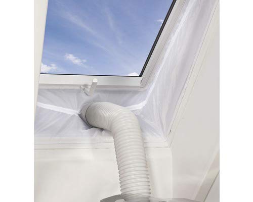 Fensterabdichtung für Mobile Klimageräte mit 400 cm Umlaufmaß, Klettband & Reißverschluss, UV-beständig, wasserdicht, Polyester – Verhindert Rückströmen Warmer Luft & Feuchtigkeit, ohne Bohren Fensterabdichtung für Mobile Klimageräte mit 400 cm Umlaufmaß, Klettband & Reißverschluss, UV-beständig, wasserdicht, Polyester – Verhindert Rückströmen Warmer Luft & Feuchtigkeit, ohne Bohren