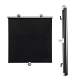 Yuanpgky Einziehbarer Saugnapf-Sonnenschutz, Rollos für Fenster und Autos, ohne Bohren, PVC-Verdunkelungsvorhang, 125 x 45 cm, wandfreundliches Design für Heimbüro oder Fahrzeug (1)