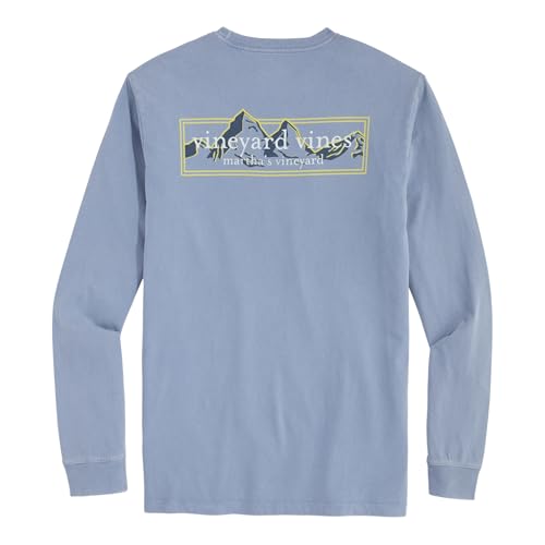 Vineyard Vines Drift Dye Mountain Logo Box Long-Sleeve Tee