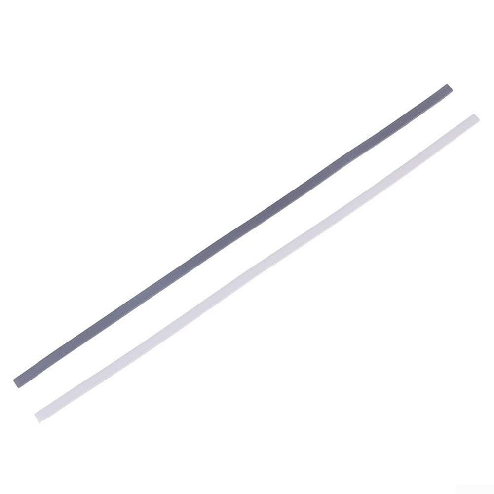 Piedini di ricambio in gomma per laptop HP ENVY X360 15-DR, striscia adesiva inferiore antiscivolo, 31,5 x 0,6 cm, nero e grigio, per stabilità e protezione (grigio)