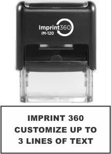 Custom Self Inking Rubber Stamp - 3 Lines