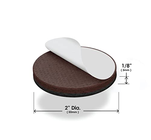 Image of Slipstick GorillaPads Non Slip Furniture Pads /Gripper Feet Floor Protectors (Set of 16) Premium 2 Inch Round Self Adhesive Rubber Stoppers for Furniture Legs