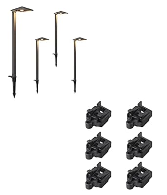 EDISHINE 6-Pack Low Voltage Wire Connector, Landscape Lighting Cable Connectors Waterproof for Landscape Lighting/Pathway Light/Spotlight, 10/12/14/16/18 Gauge Cables Compatible,UL Listed