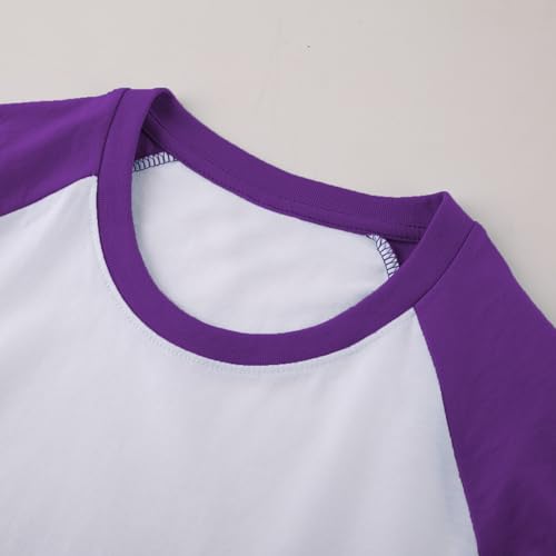 Toddler Baby Girls Boys Tshirt Raglan Shirt Baseball Tee Cotton T-Shirt Short Long Sleeve Solid Color Shirts2