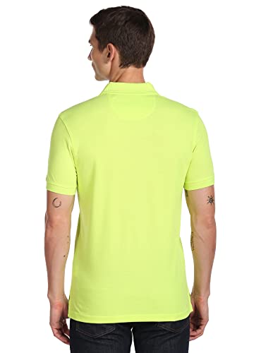 Image of Arrow Sport Solid Polo T-Shirt for Men - Regular Fit, Cotton Half Sleeves Mens Tshirt