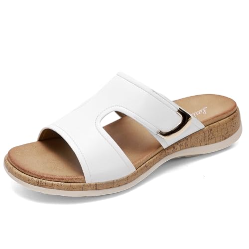Slipper pour femme avec lit de pied orthopédique et semelle plate