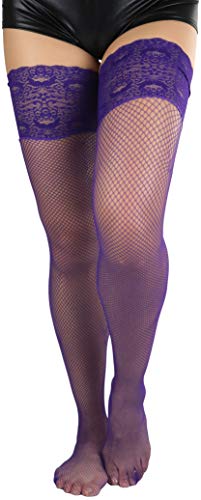 Image of ToBeInStyle Women's Thigh Highs With Smooth Silicone Lace