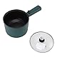 TOPINCN Elektrischer Kochtopf 1.8L Nonstick Food Grade 2 Temperaturmodus 6 Funktion Elektroherd mit Langem Griff FüR die Hausmannskost