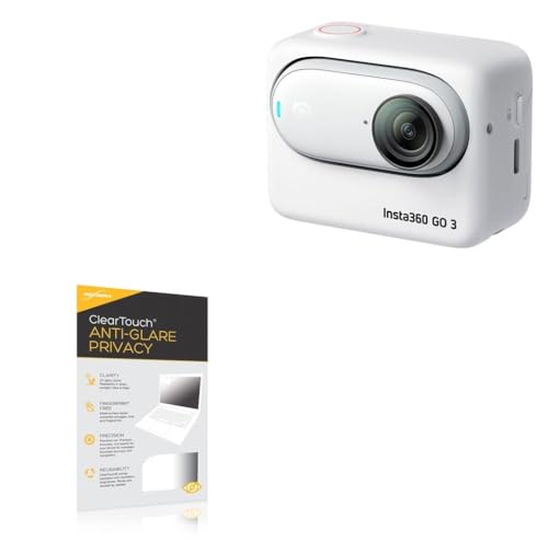 BoxWave Screen Protector Compatible with Insta360 Go 3 - ClearTouch Anti-Glare Privacy (2-Pack), Privacy Screen Protector Flexible Film Anti-Glare