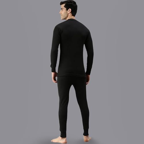 Image of Amul Comfy Men's Parka Round Neck and Trouser Thermal Set