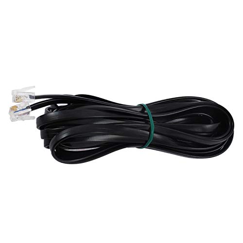 3NH® 6P6C RJ11 Telephone Extension Fax Modem Cable Line 5M Length Black Q7Q6