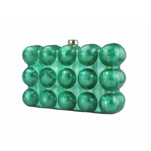 Image of Women Acrylic Clutch Chic Marble Evening Handbag Wedding Box Clutch Purse Chain Shoulder Bag for Prom Party