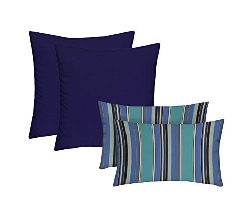 RSH DECOR: Lumbar & Square Pillows Set of 4 | 20
