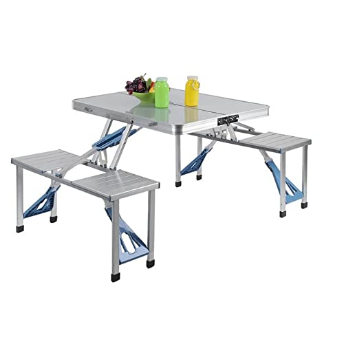 NordFalk klappbarer Picknicktisch mit 4 Sitzplätzen - tragbarer Picknick, Campingtisch und Strand für Outdoor-Reisen, Feld, Küche, Garten, Grillen, 123x87x66 cm Cover