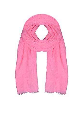 Image of Iba & Isba Women's Plain Crinkled Scarves, Stoles, Hijab (76 x 36 inch)