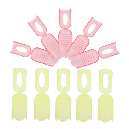 IWOWHERO 10pcs Nail Polish Remover Wrap Tool Set Travel Nail Clip Makeup Clip for Beginners Experts