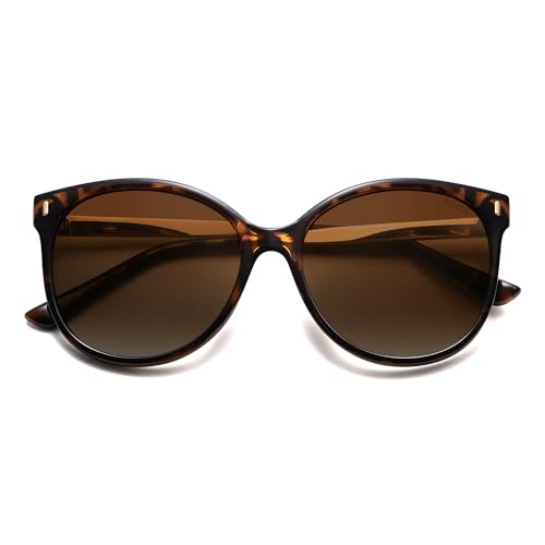 SOJOS Round Polarized Sunglasses for Women Men Oversized Trendy UV Protection Shades4